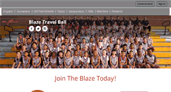 Desktop Screenshot of blazetravelball.com